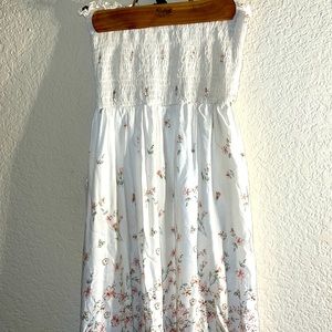 Forever21 Floral Strapless Maxi  Dress